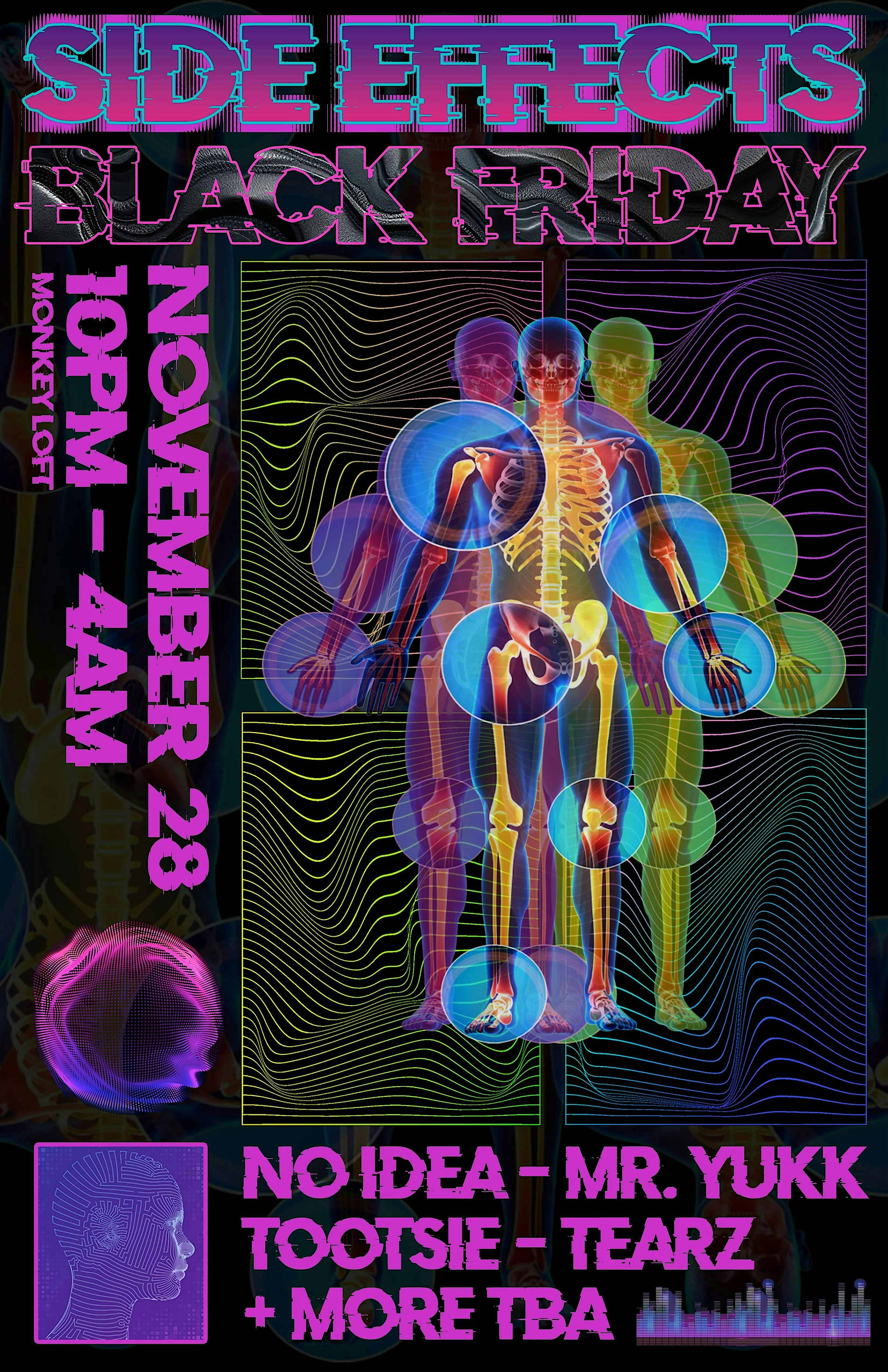 Side Effects: Black Friday @ Monkey Loft, 11.28.25 at Monkey Loft – Seattle, WA