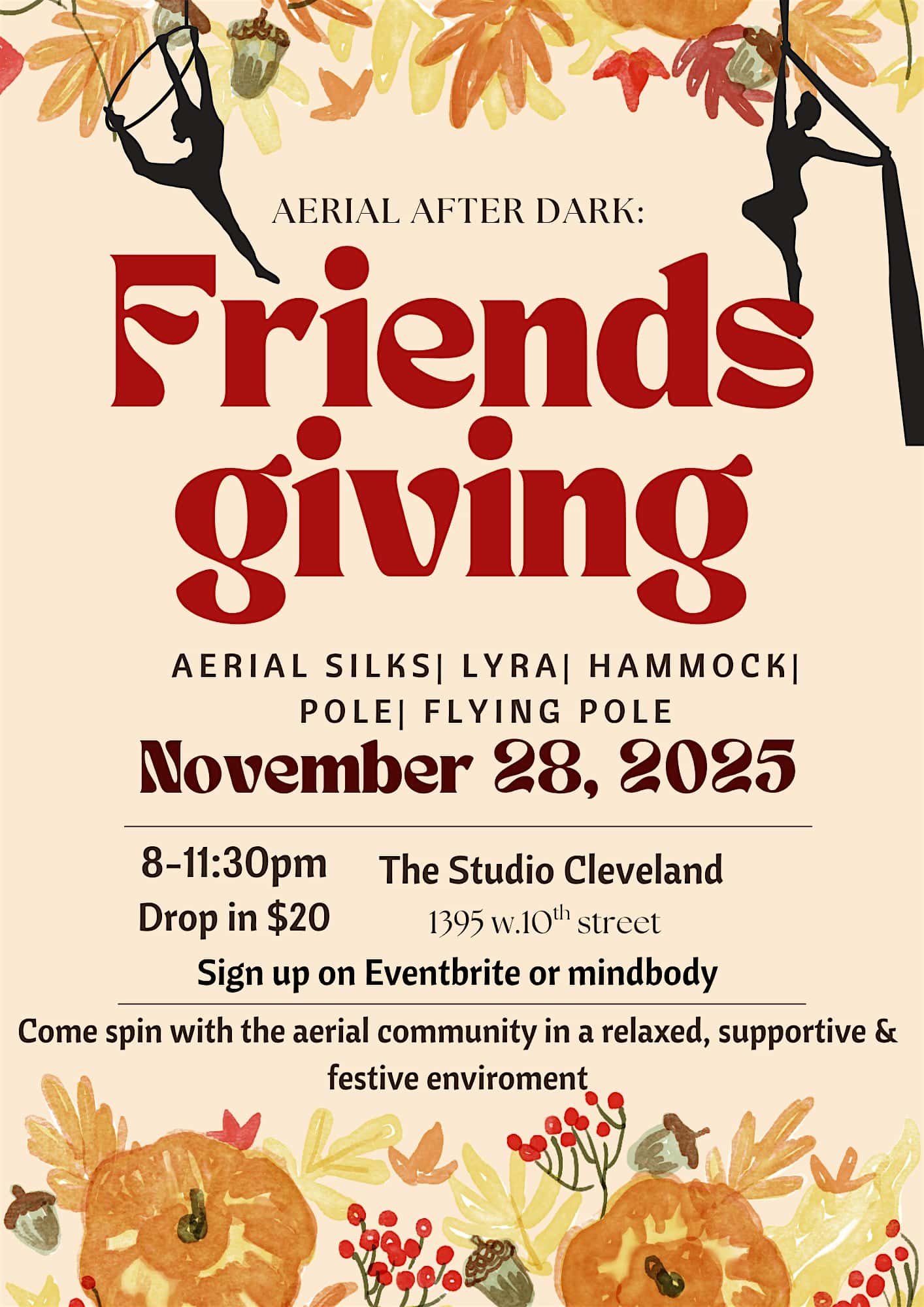 Aerial after Dark: Friendsgiving at The Studio Cleveland – Cleveland, OH