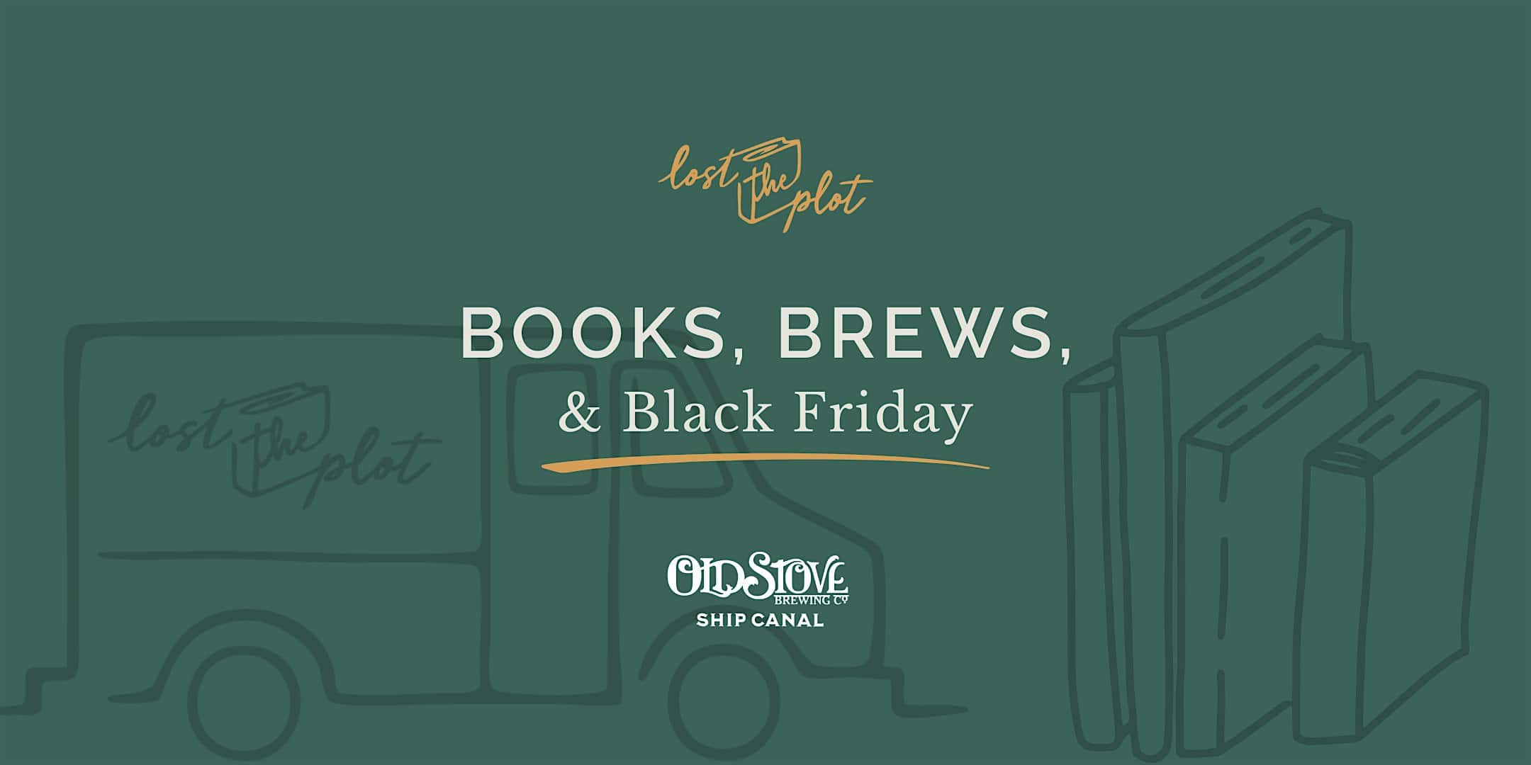 Books, Brews, Black Friday + Bookmark Painting @ Old Stove Ship Canal at Old Stove Brewing Ship Canal – Seattle, WA