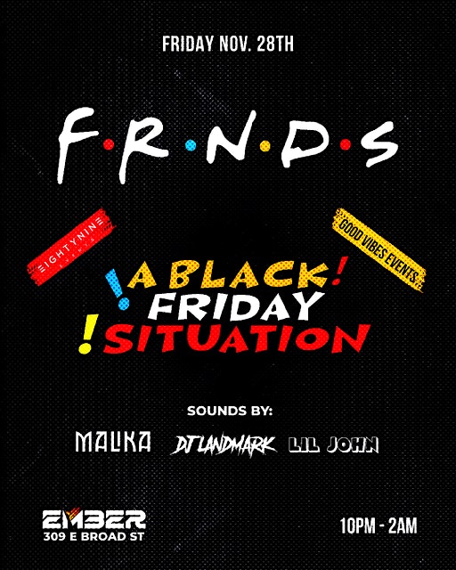 FRNDS : A Black Friday Situation at Ember Music Hall – Richmond, VA