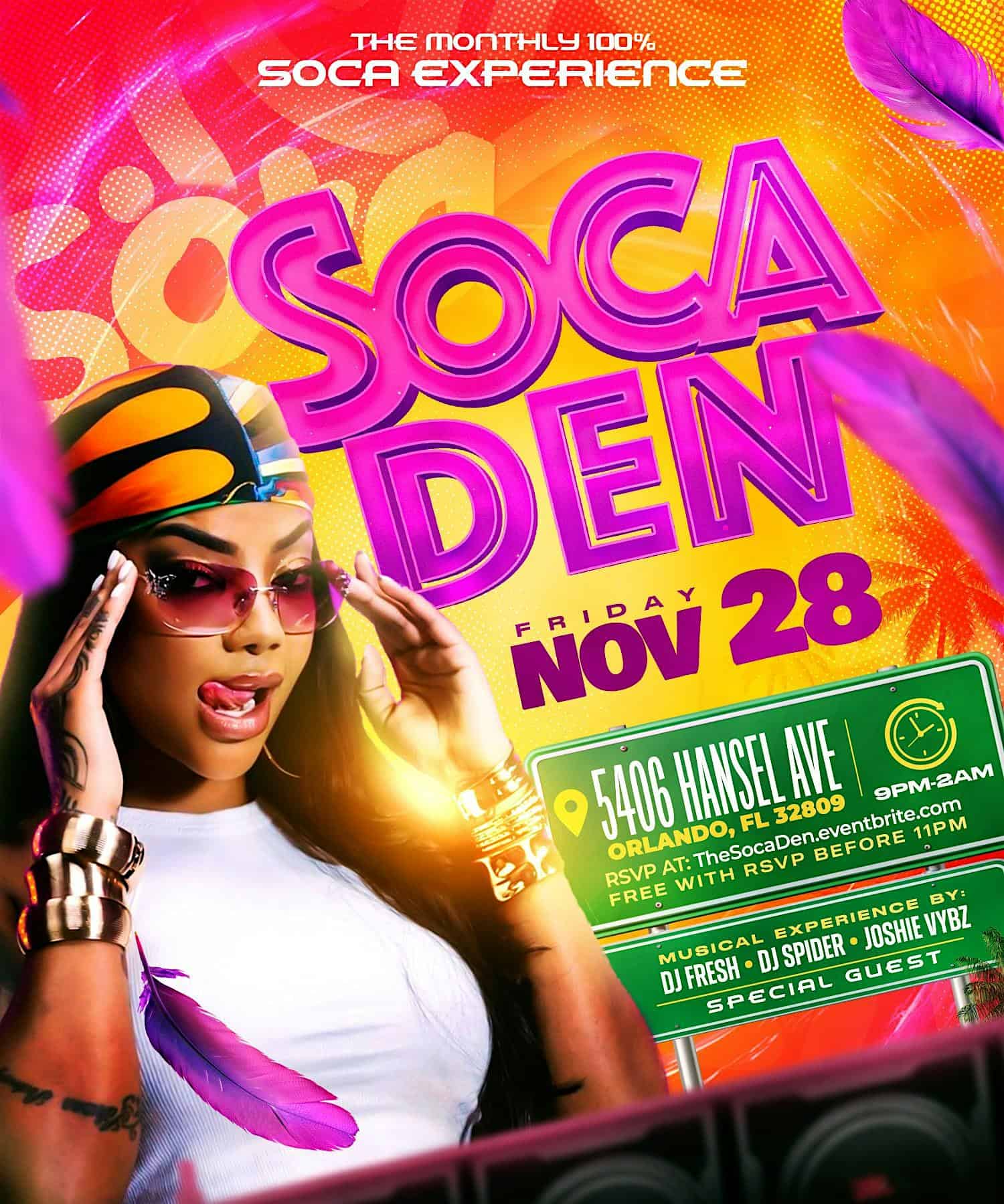 The Soca Den at Zen Tavern – Orlando, FL
