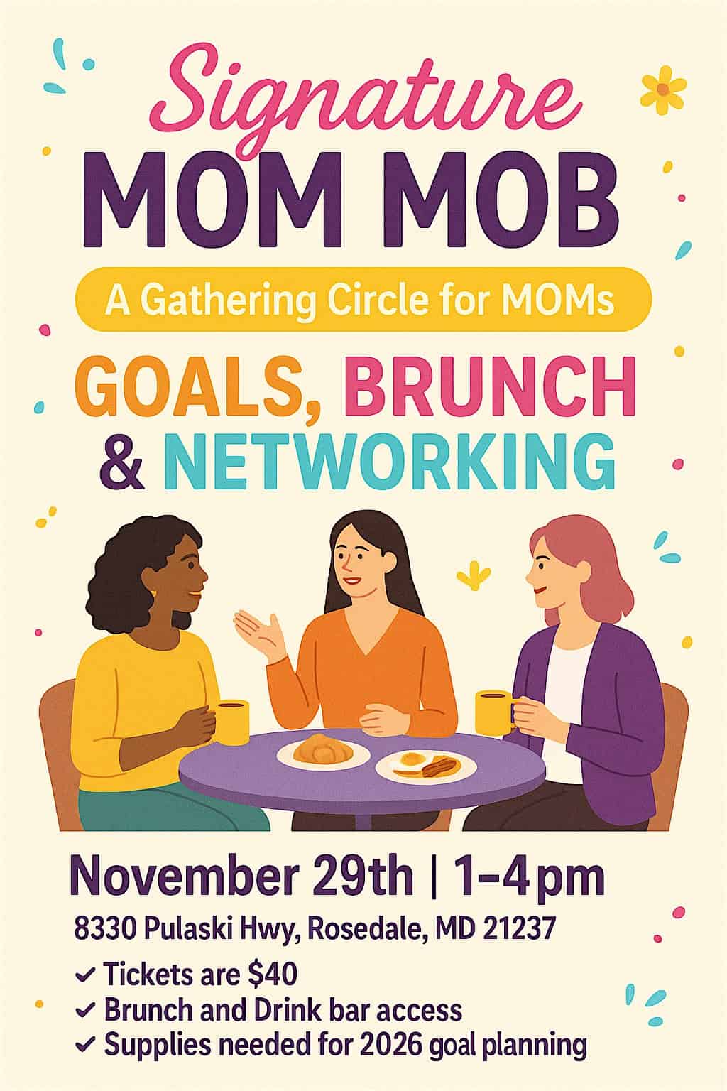 BOSS MOM Brunch at 8330 Pulaski Hwy – Rosedale, MD