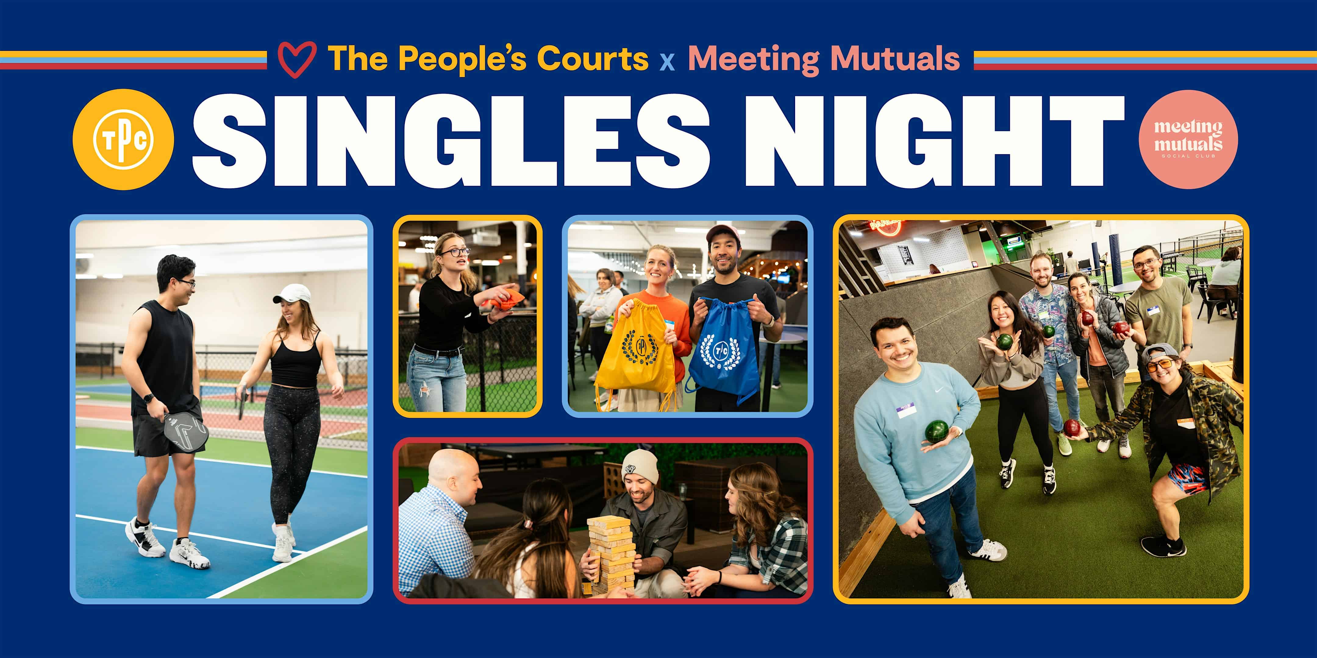 Singles Night at The People’s Courts with Meeting Mutuals at The People’s Courts, Northeast 82nd Avenue, Portland, OR, USA – Portland, OR