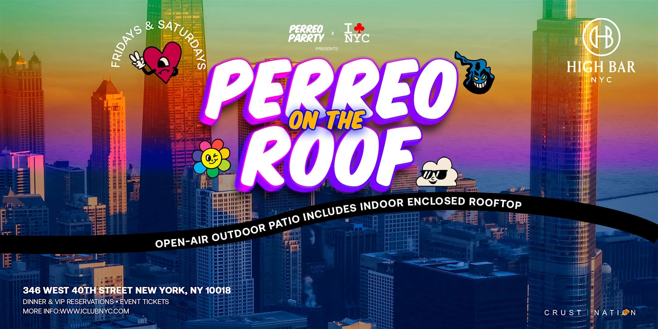 HIGH BAR SATURDAY – Rooftop Latin & Reggaeton Dance Party at High Bar New York – New York, NY