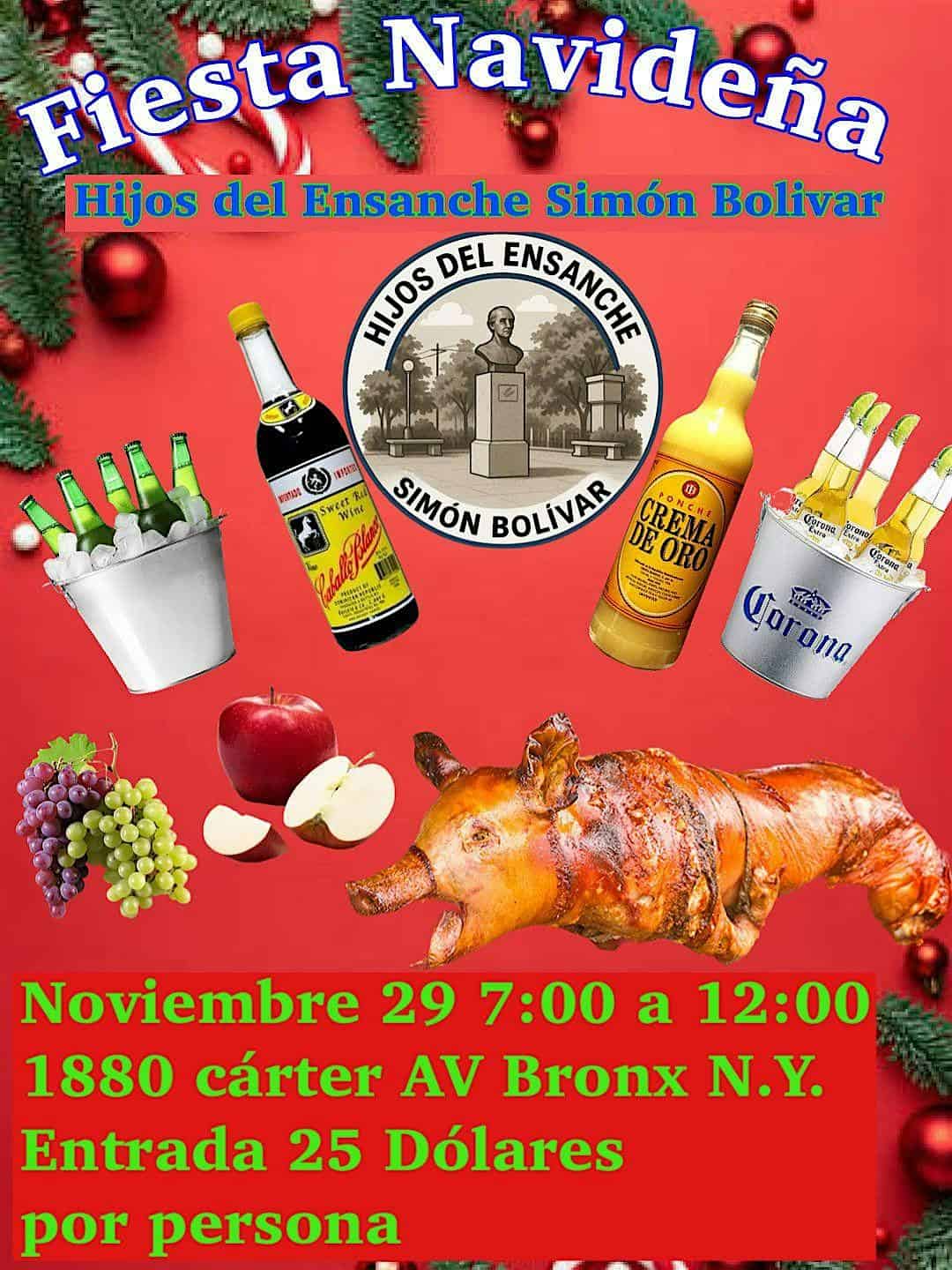 Fiesta de Navidad Hijos del Ensanche Bolivar at 1880 Carter Ave – The Bronx, NY