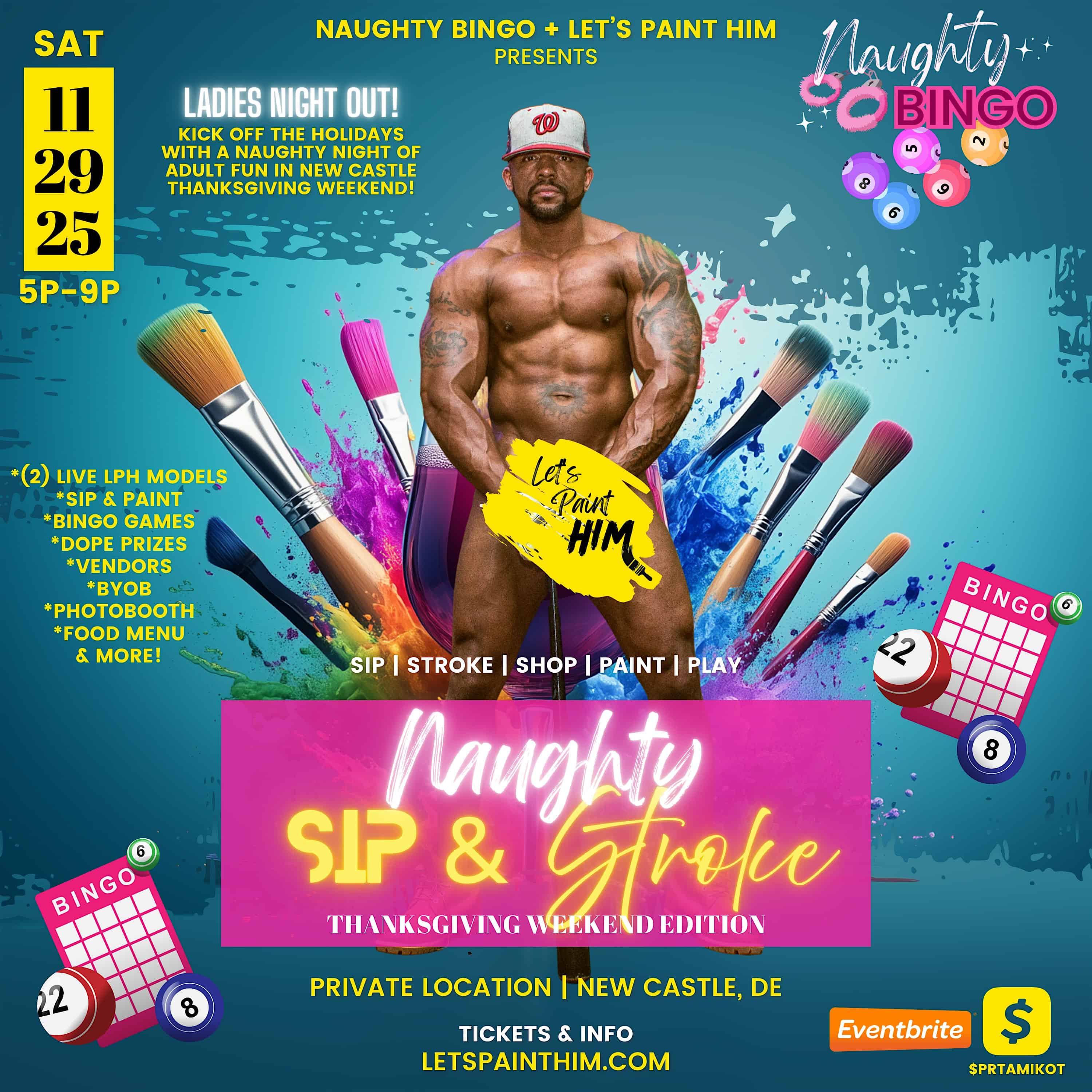 NAUGHTY SIP & STROKE at PRIVATE LOCATION – New Castle, DE