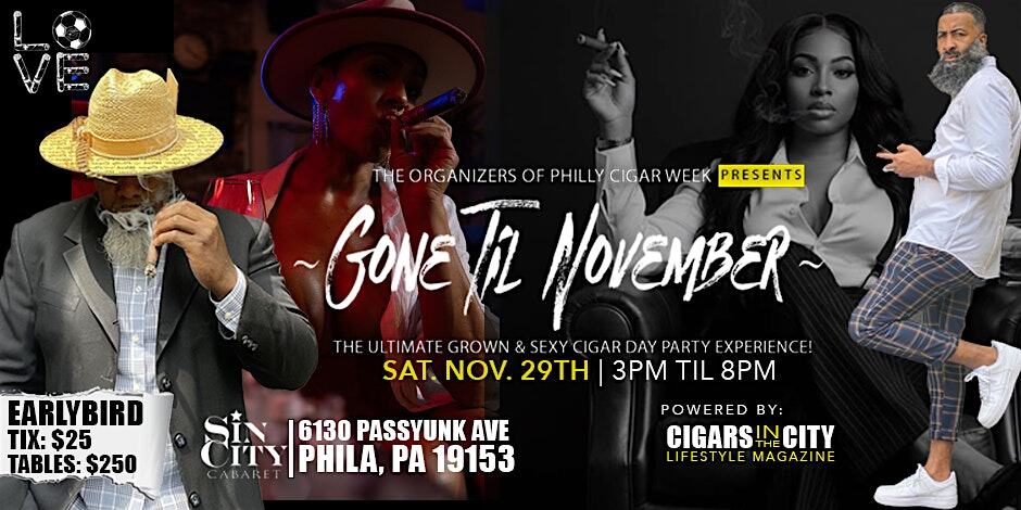 Gone Til November Day Party Pt. 5 | Sat. Nov. 29th @SINCITYPHILLY at SINCITY CABARET – Philadelphia, PA