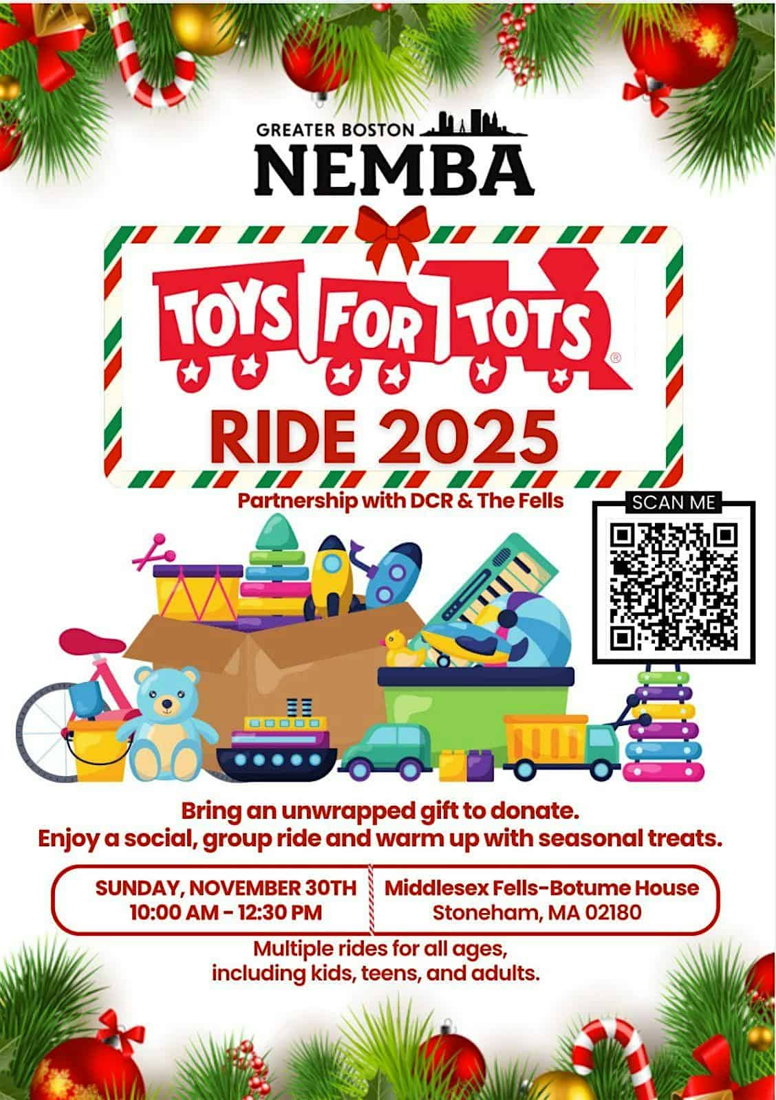 GBNEMBA Toys for Tots – Group Ride at 7 Post Office Square – Acton, MA