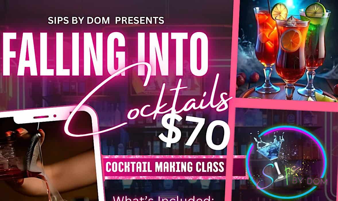 Falling into Cocktails at 393 Main St – East Orange, NJ