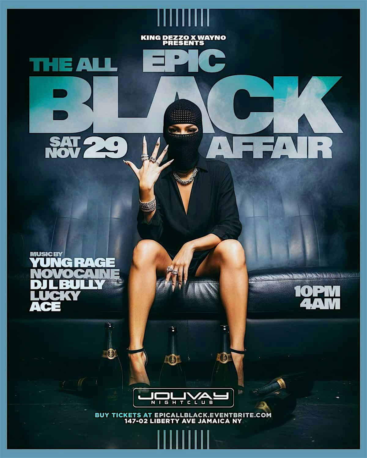 The epic All Black affair at Jouvay Night Club – Queens, NY