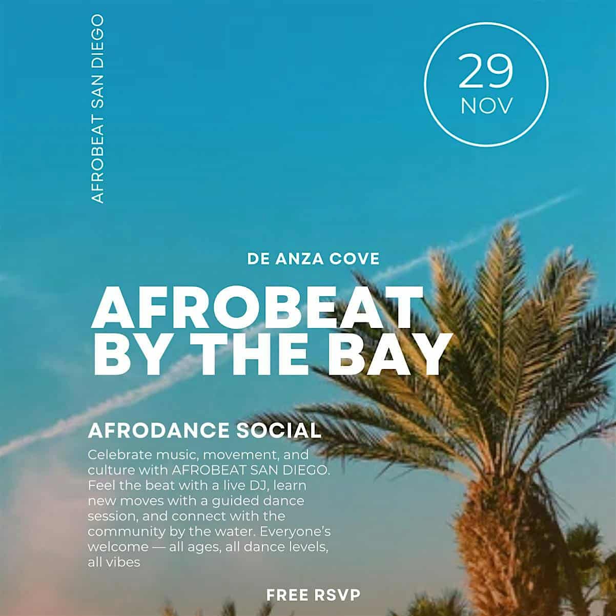 FREE Afrodance Social at De Anza Cove Park – San Diego, CA