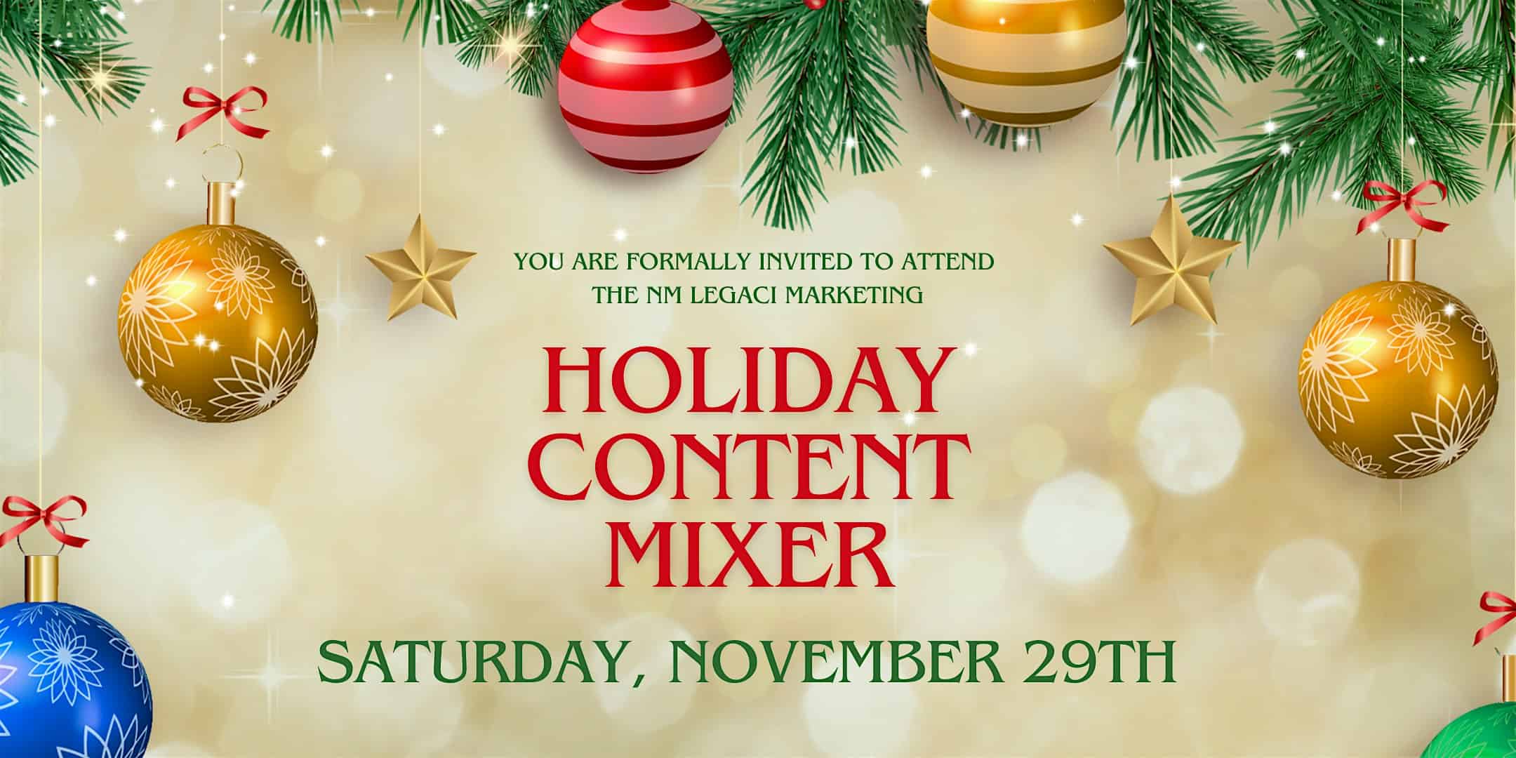 NM Legaci Marketing Presents: The 2nd Annual Holiday Content Mixer at 3405 Hull Street Rd – Richmond, VA
