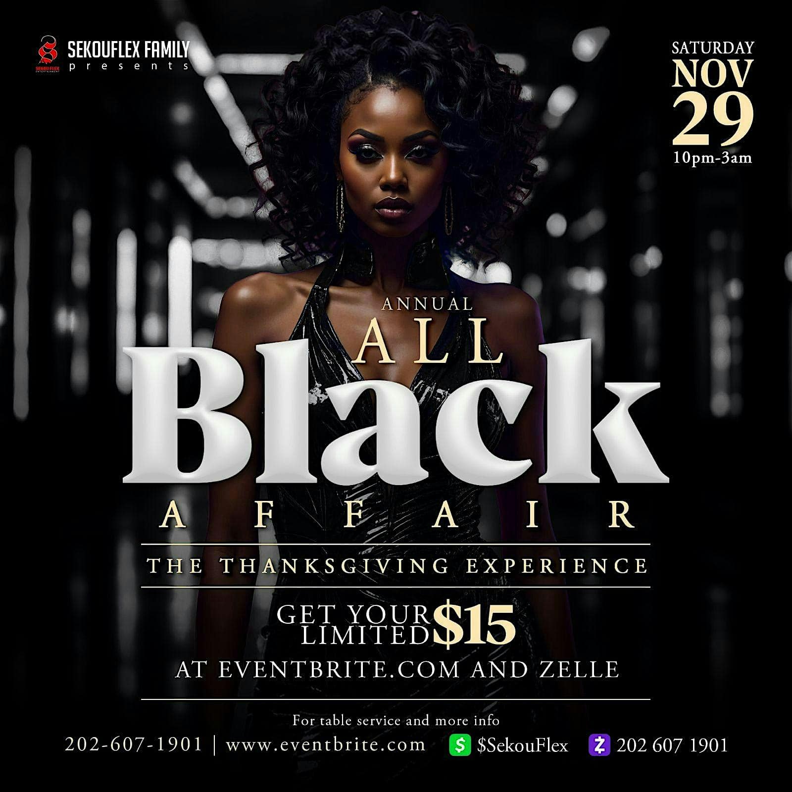 The Annual All Black Affair [Thanksgiving Fete Experience] at 8131 Georgia Ave – Silver Spring, MD