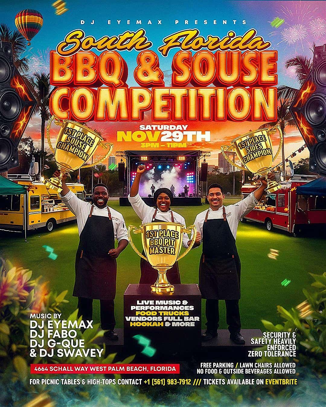 South Florida BBQ & Souse Competition at 4664 Schall Way – West Palm Beach, FL
