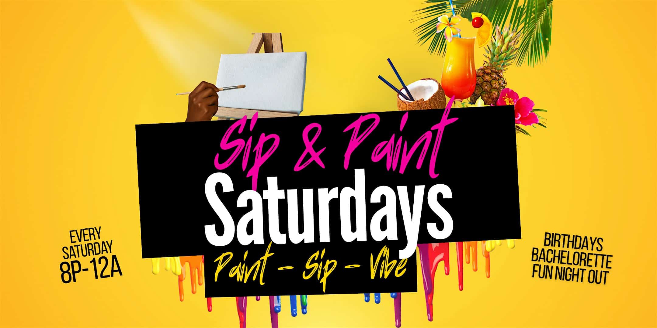 Sip & Paint SATURDAYS at Konami Bar & Grill – Houston, TX