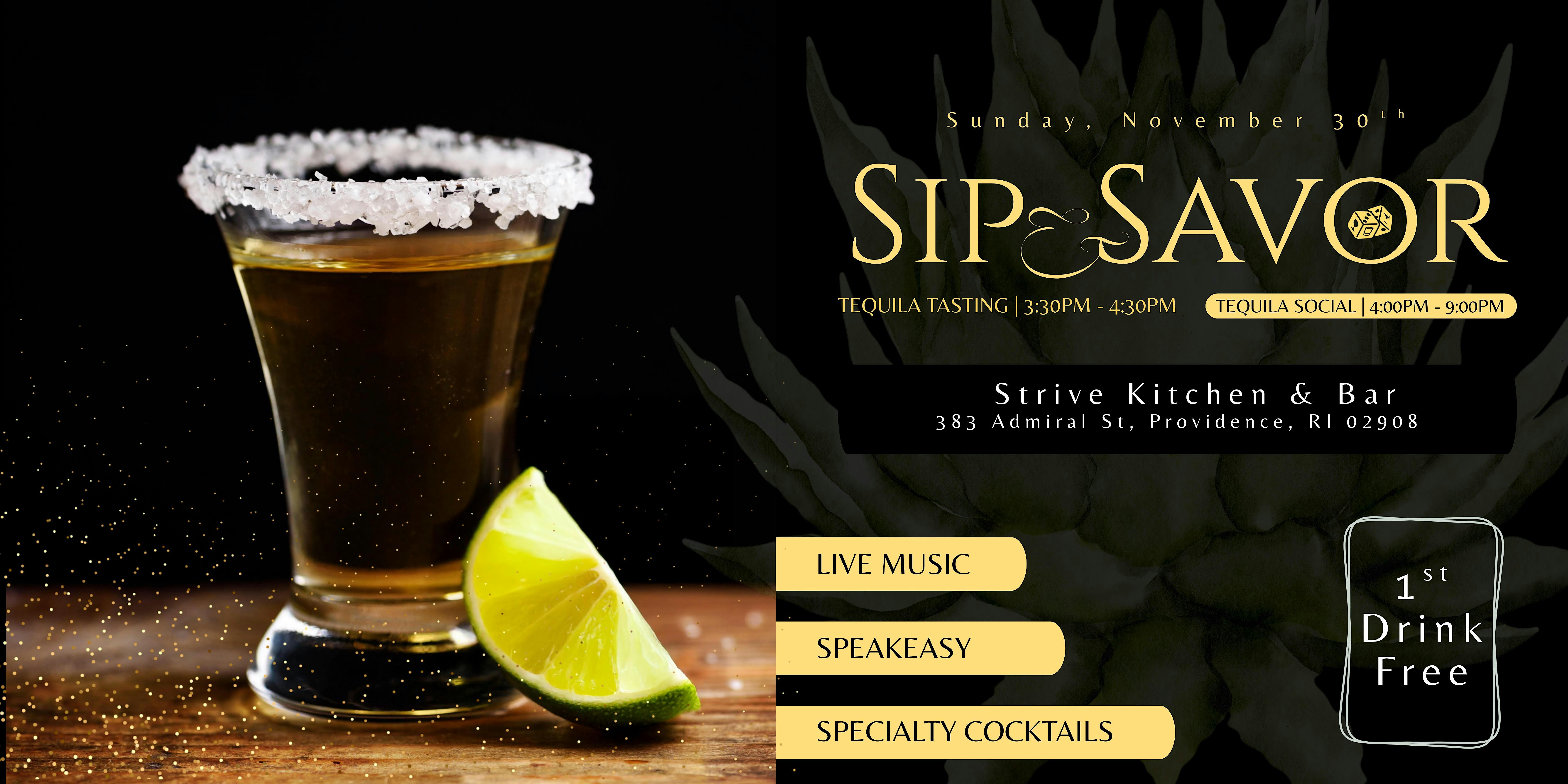 Sip & Savor at Strive Kitchen + Bar – Providence, RI