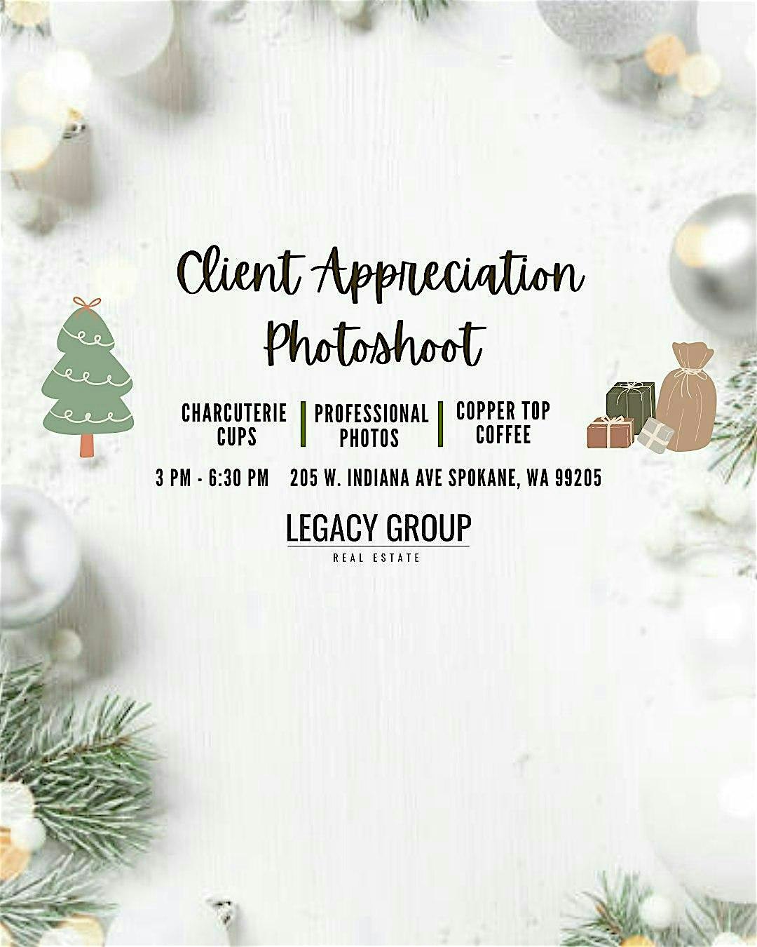 Legacy Group Client Appreciation Party at 205 W Indiana Ave – Spokane, WA