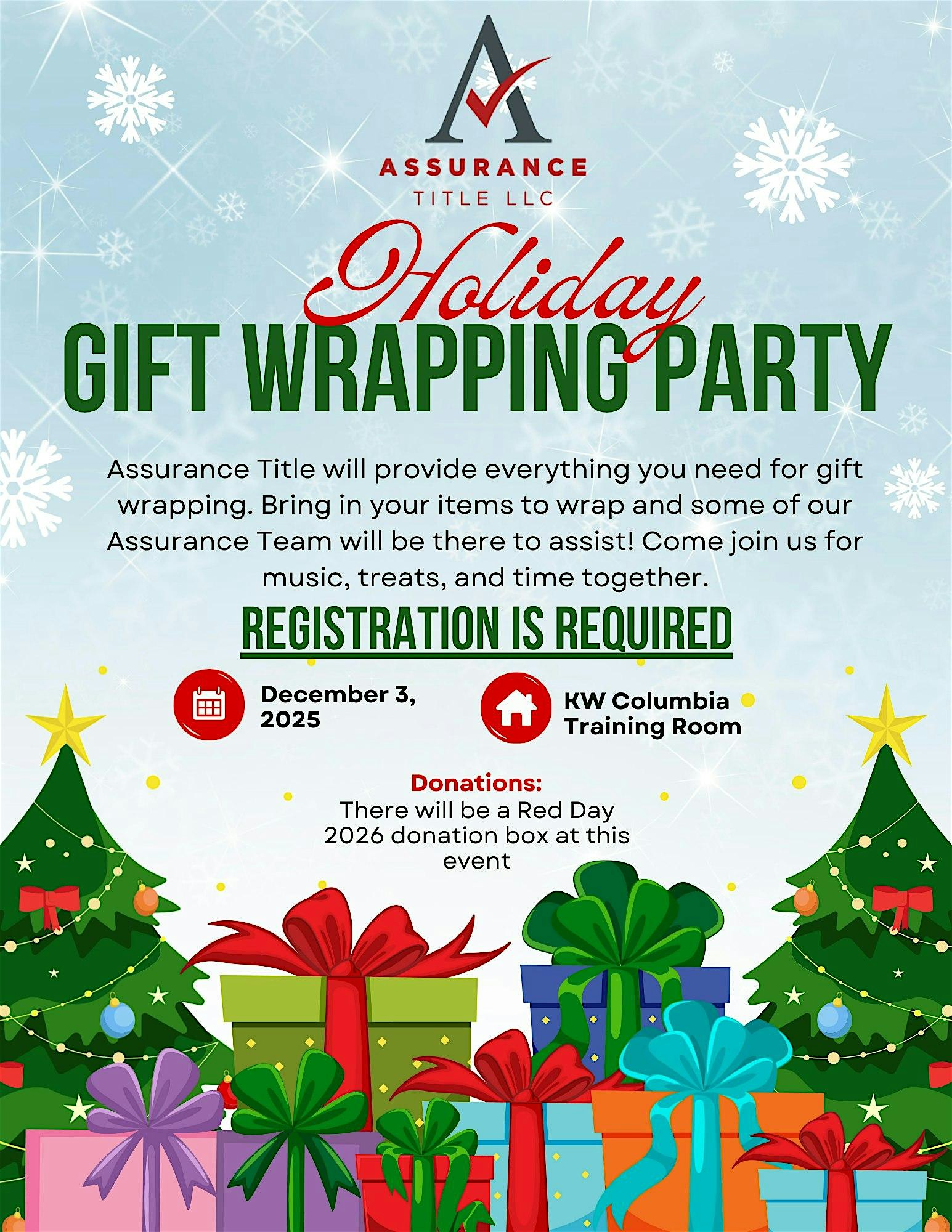 Holiday Gift Wrapping Party- Columbia at 8825 Stanford Blvd – Columbia, MD