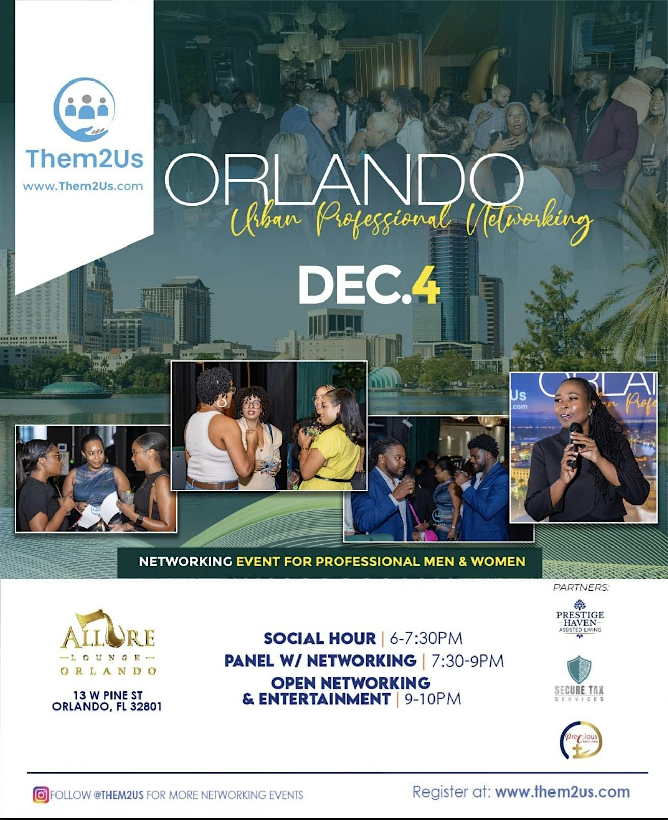 Orlando Urban Professionals’ Networking Event at Allure Restaurant and Lounge – Orlando, FL