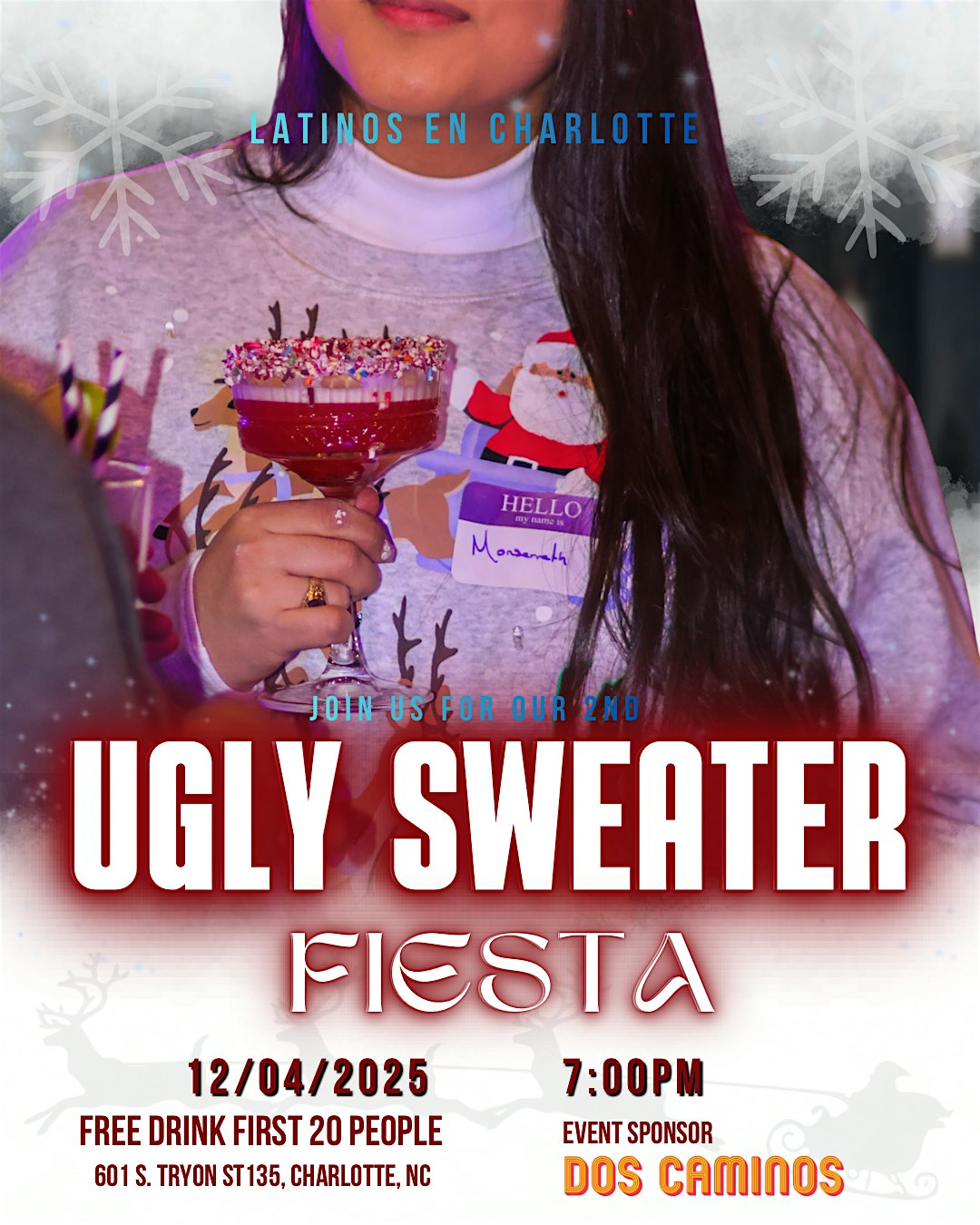 Ugly Sweater Fiesta at Dos Caminos – Charlotte, NC