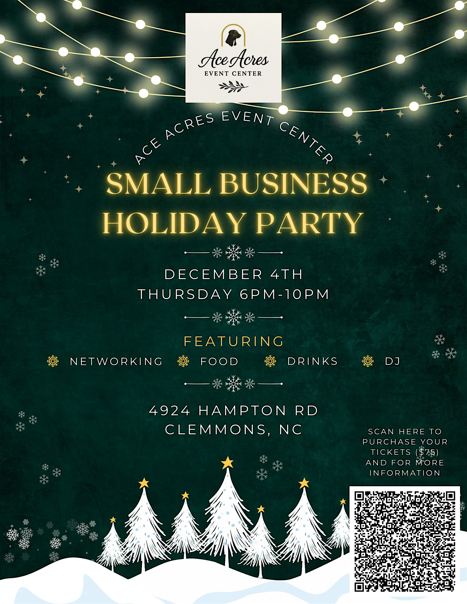 Small Business Holiday Party at Ace Acres Event Center – Clemmons, NC