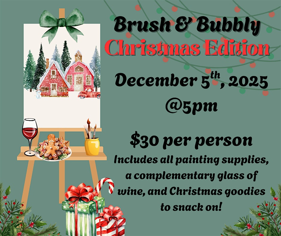 Brush & Bubbly Christmas Edition at Blytheville Book Company – Blytheville, AR