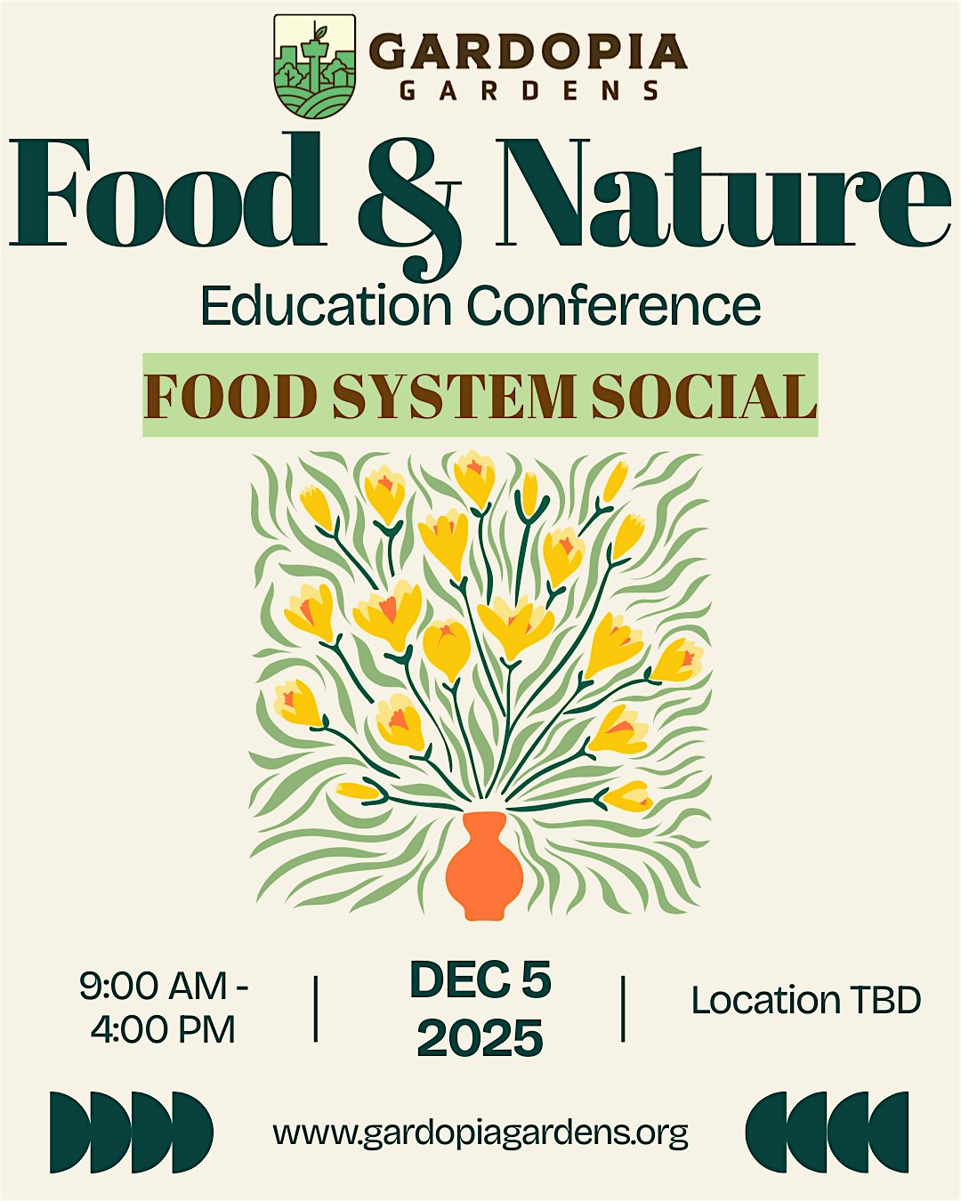 Food & Nature Education Conference: Food System Social at Gardopia Gardens – San Antonio, TX