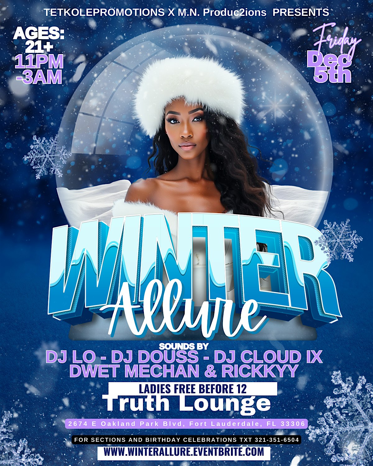 Winter Allure : The Pregame at Truth Lounge and Bar – Fort Lauderdale, FL
