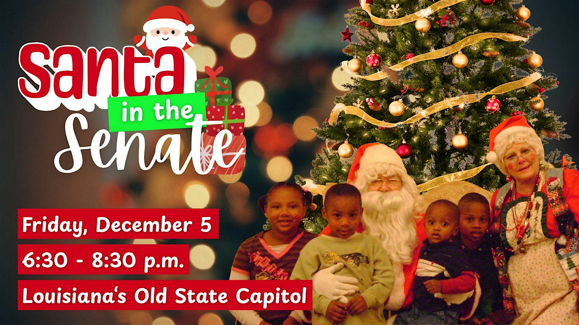 Santa in the Senate at Louisiana’s Old State Capitol – Baton Rouge, LA