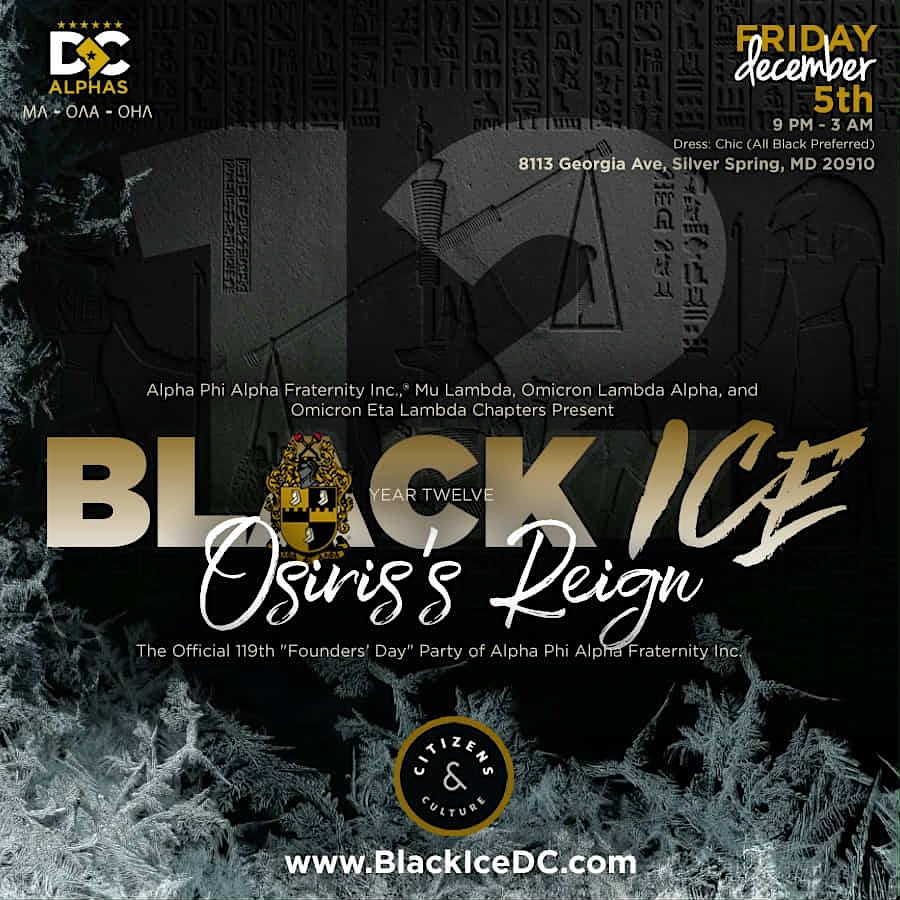 Black Ice 2025 hosted by the DC Alphas at Citizens and Culture – Silver Spring, MD