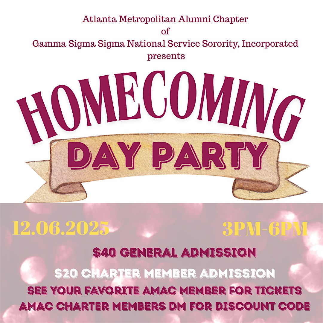 AMAC 20 Year Homecoming Day Party at Pryor Engagements – Atlanta, GA