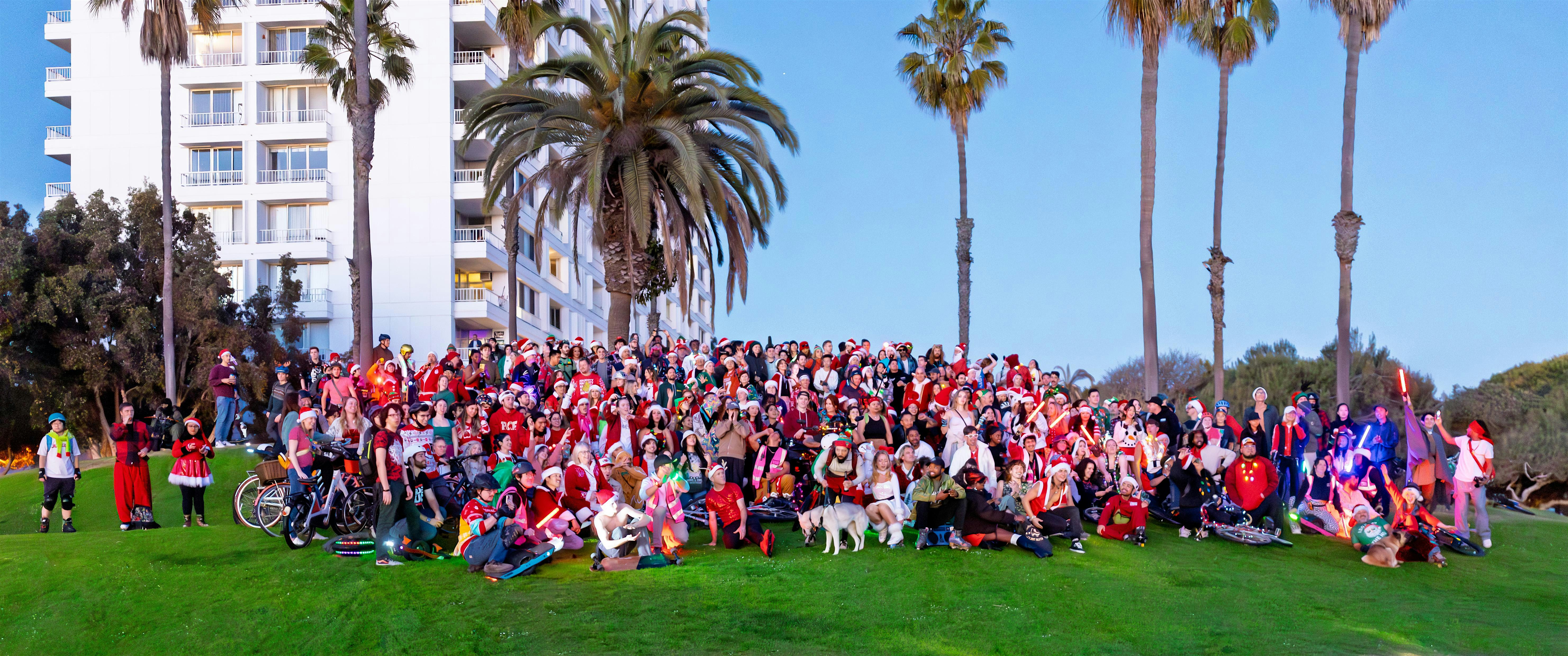 Santa Cruise 2025: LA’s Biggest Holiday Group Ride! at Santa Monica City Hall, Main Street, Santa Monica, CA, USA – Santa Monica, CA