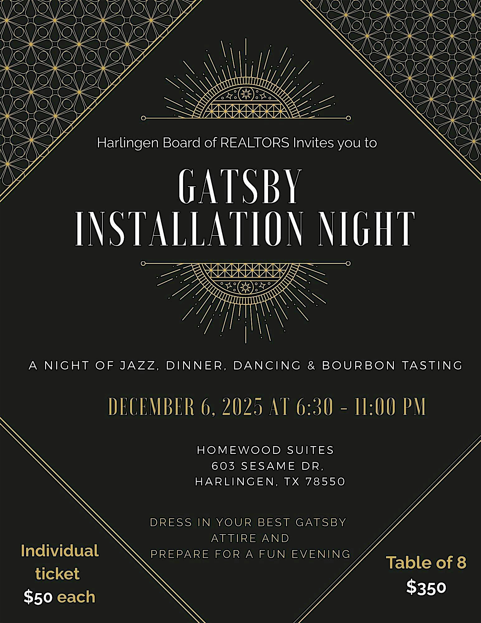 Gatsby Installation Night at 603 Sesame Dr – Harlingen, TX
