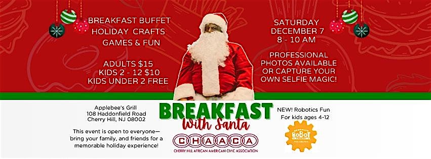 CHAACA Annual Breakfast with Santa 2025 at Applebee’s Grill + Bar – Cherry Hill, NJ