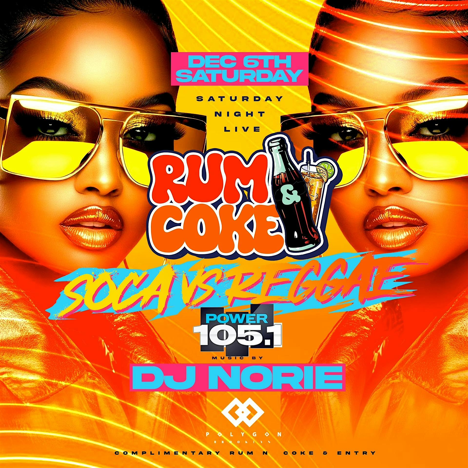 Soca vs Reggae at Polygon: Free entry with RSVP at Polygon Brooklyn – Brooklyn, NY