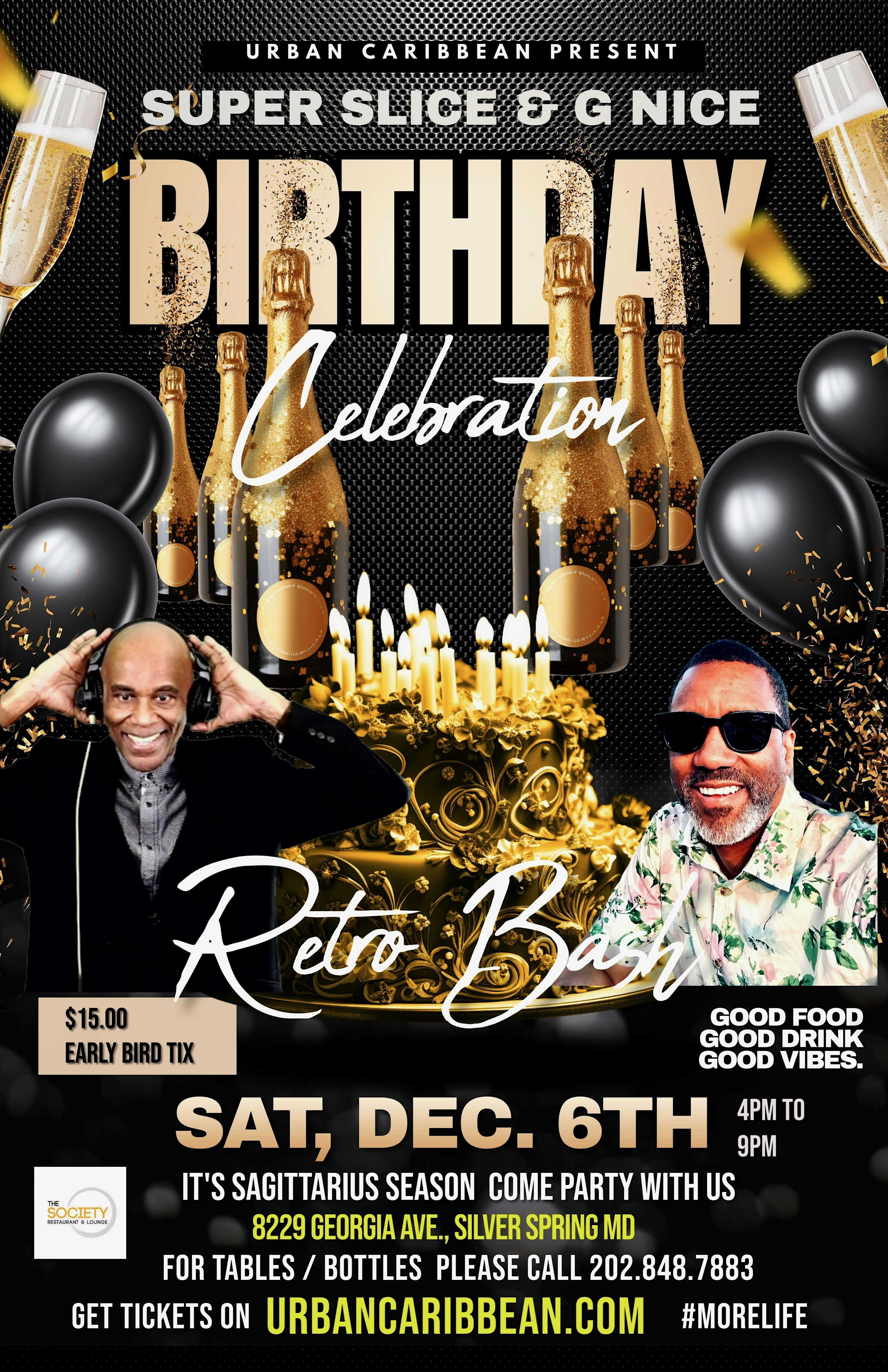 ** RETRO BASH – The Celebrating Life Edition ** at The Society Restaurant & Lounge – Silver Spring, MD