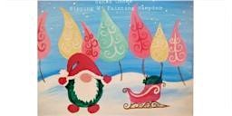 Santa Gnome Sunday December 7th 1:30pm $35 at Sipping N’ Painting Hampden – Denver, CO