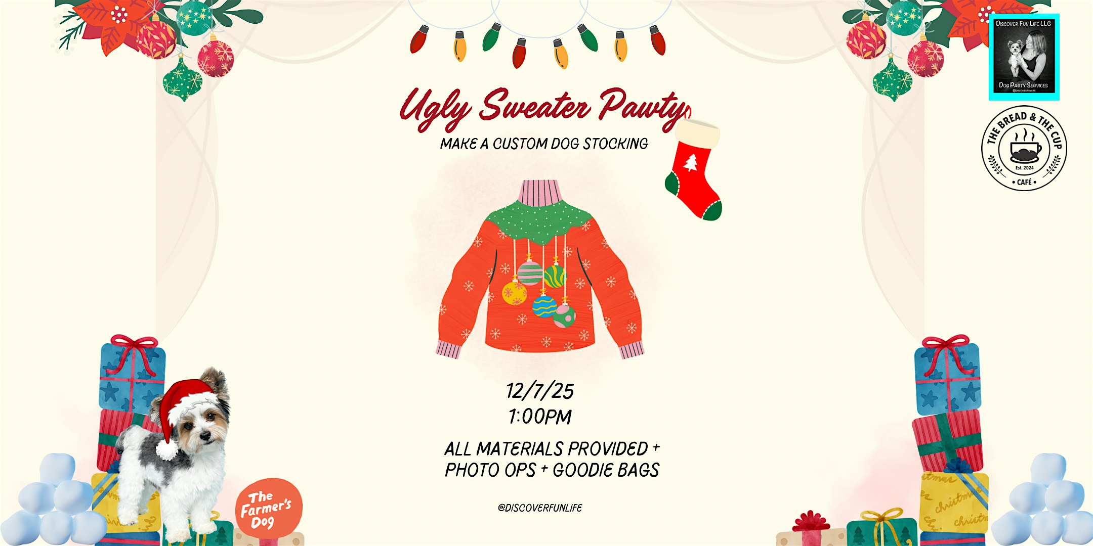 Ugly Sweater Pawty at The Bread and The Cup – Fort Lauderdale, FL