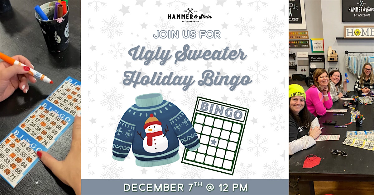 Ugly Sweater Holiday Bingo at Hammer & Stain Rockville, Gibbs Street, Rockville, MD, USA – Rockville, MD
