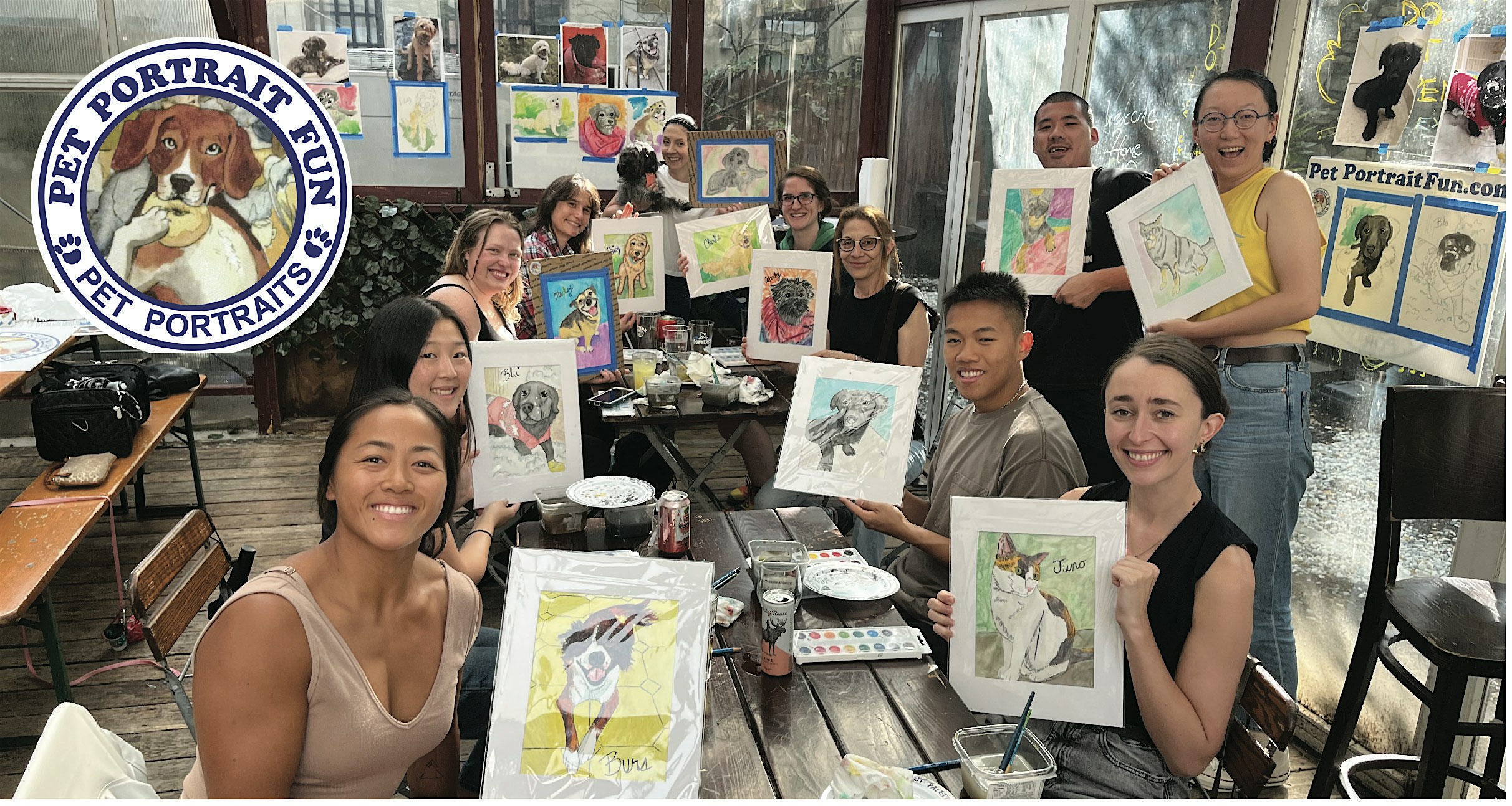 Pups and Pints – Paint and Sip Pet Portrait Fun- D.B.A East Village at d.b.a. Lower East Side – New York, NY, NY