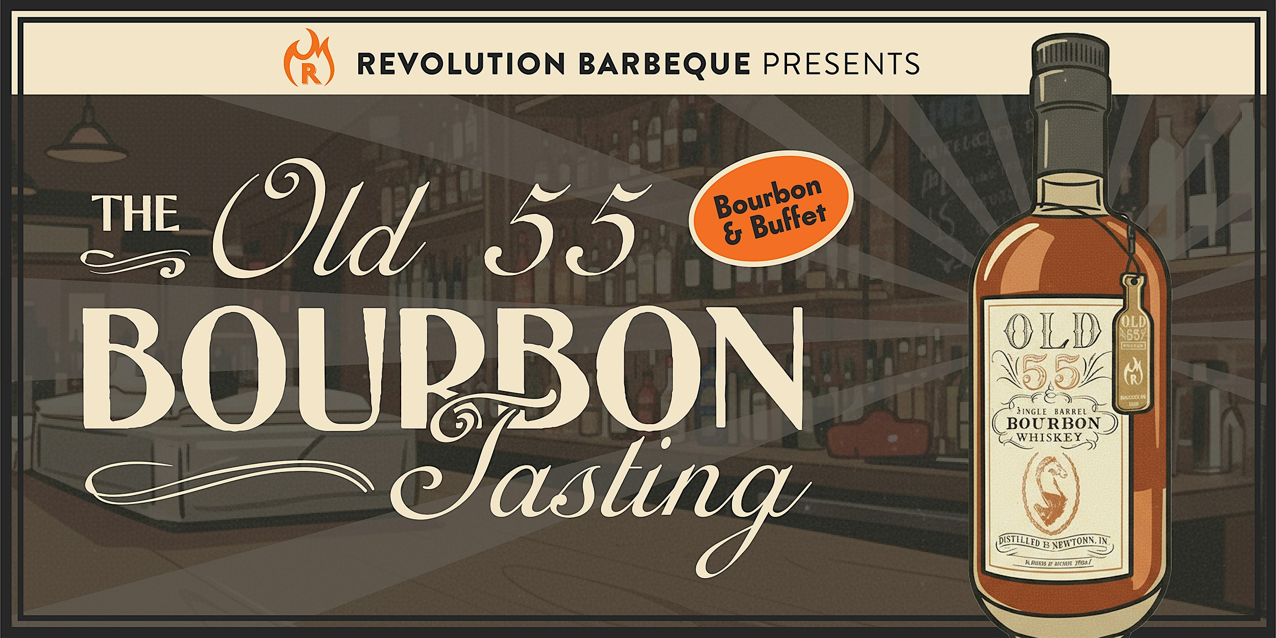 The Old 55 Bourbon Tasting & Buffet at Revolution Barbeque – Lafayette, IN