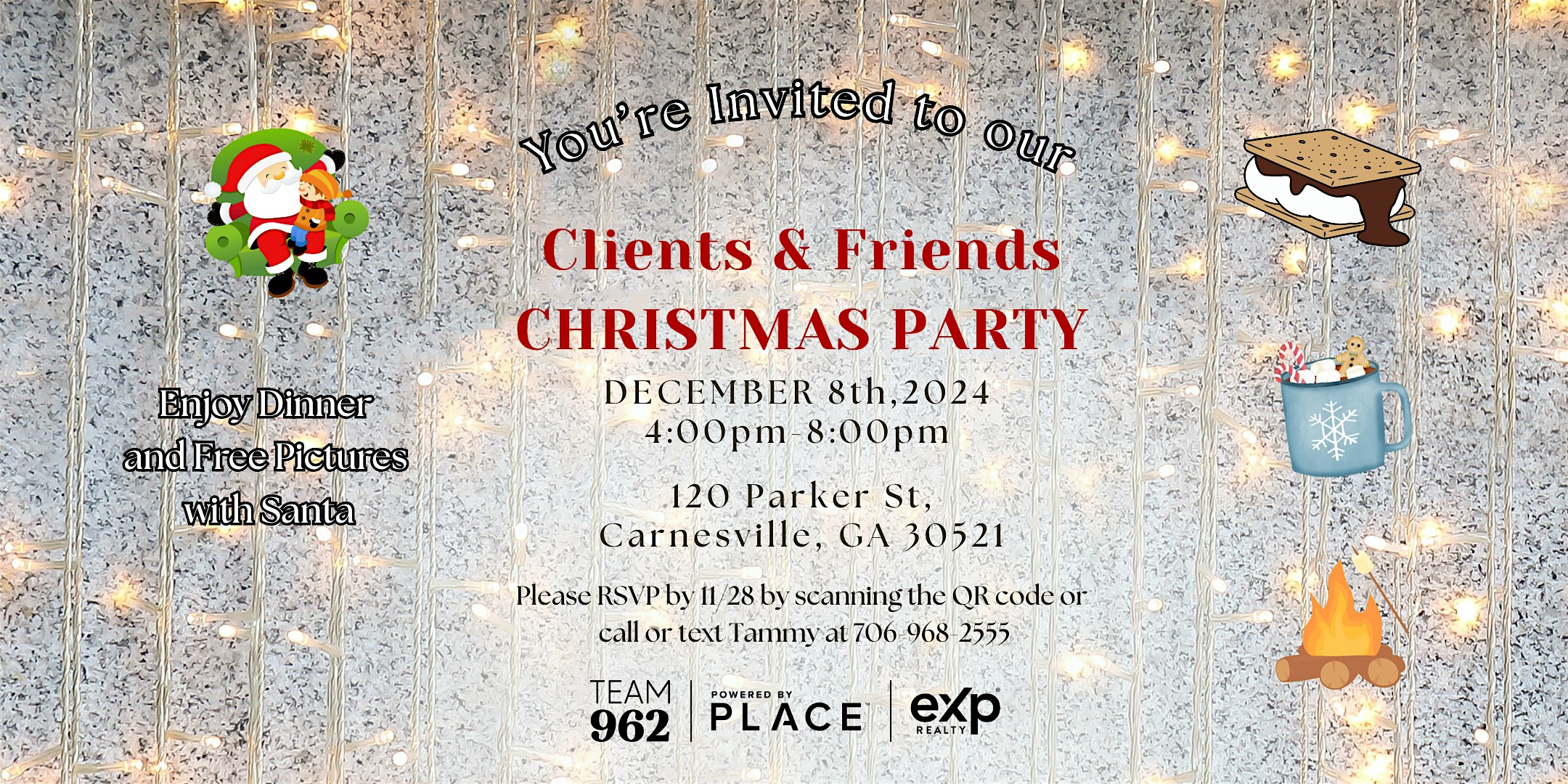 Client & Friends Christmas Party at 120 Parker St – Carnesville, GA