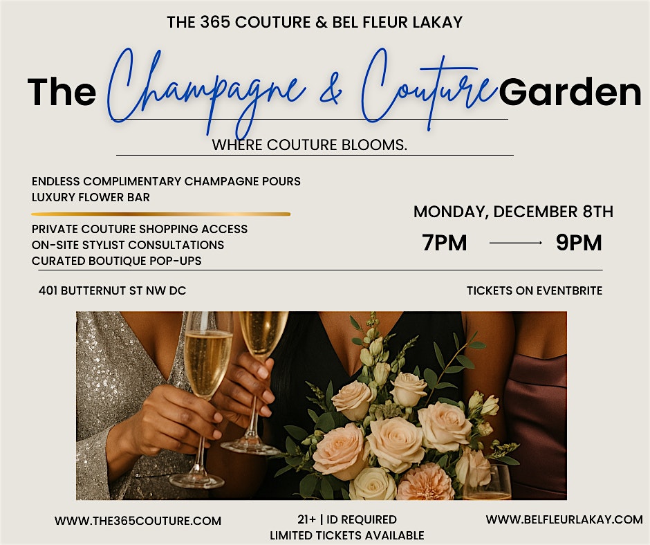 THE CHAMPAGNE & COUTURE GARDEN at 401 Butternut St NW – Washington, DC