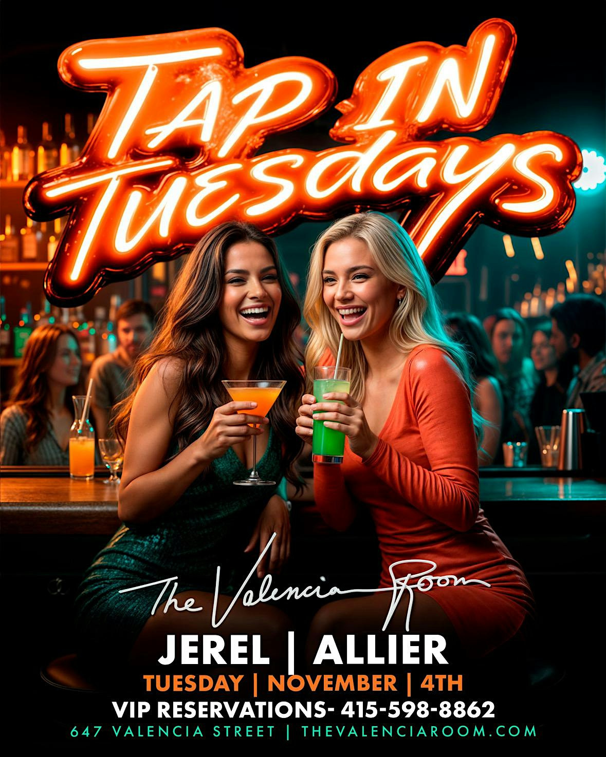 TAP IN TUESDAYS! at The Valencia Room – SAN FRANCISCO, CA