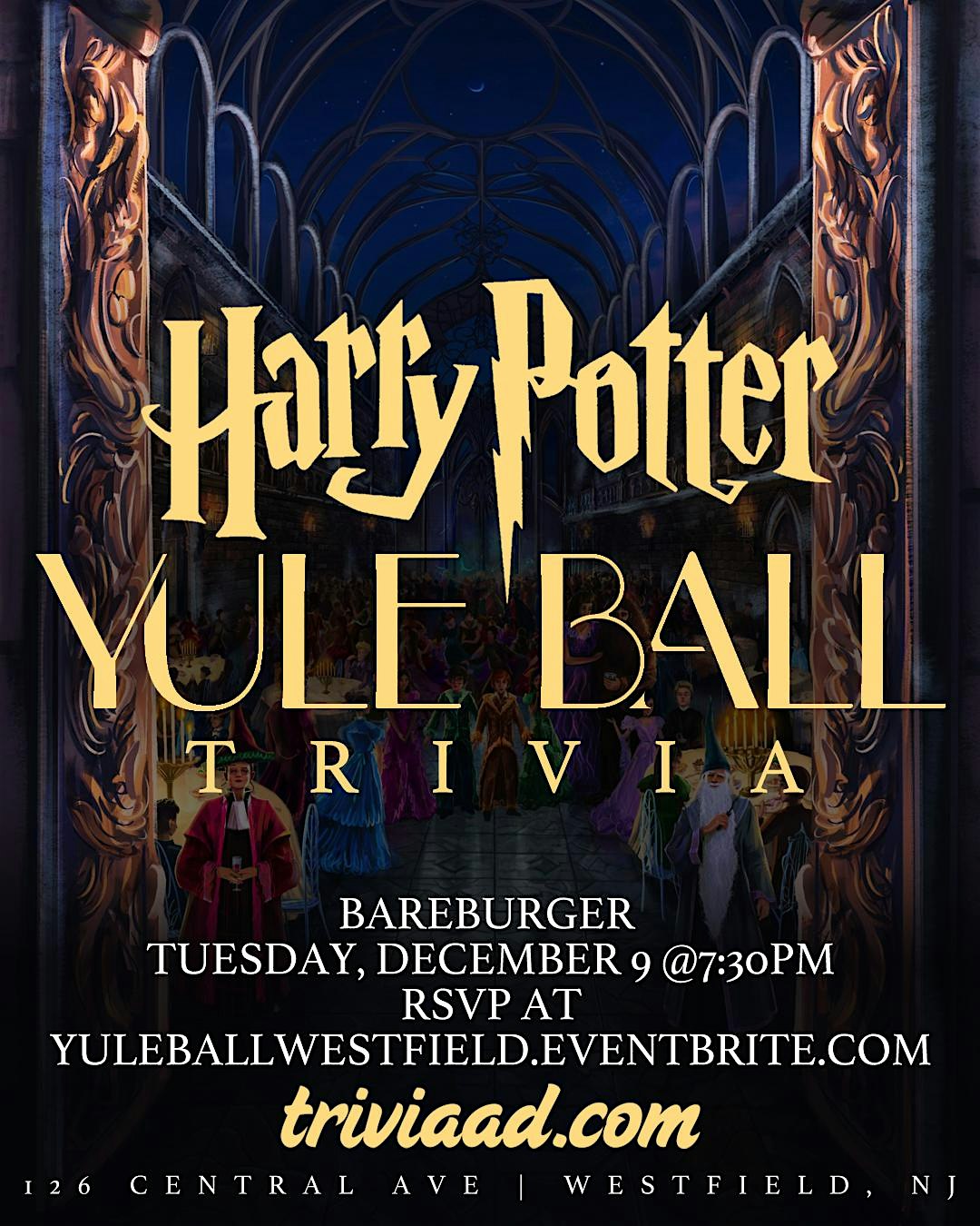 Yule Ball: Harry Potter (Book) Trivia at Bareburger – Westfield, NJ