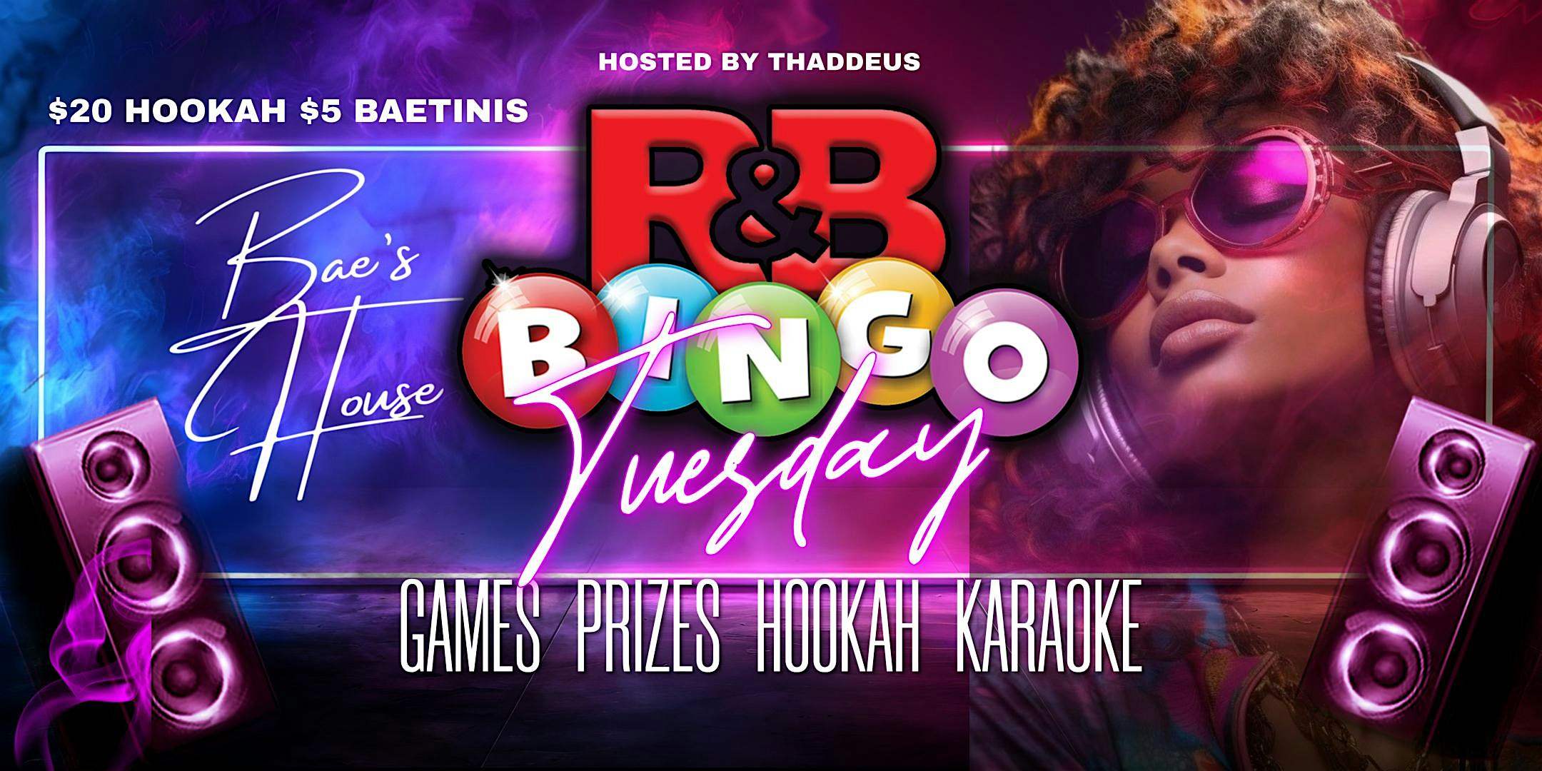 RNB BINGO TUESDAY @ BAE’S HOUSE at Bae’s House ATL – Marietta, GA