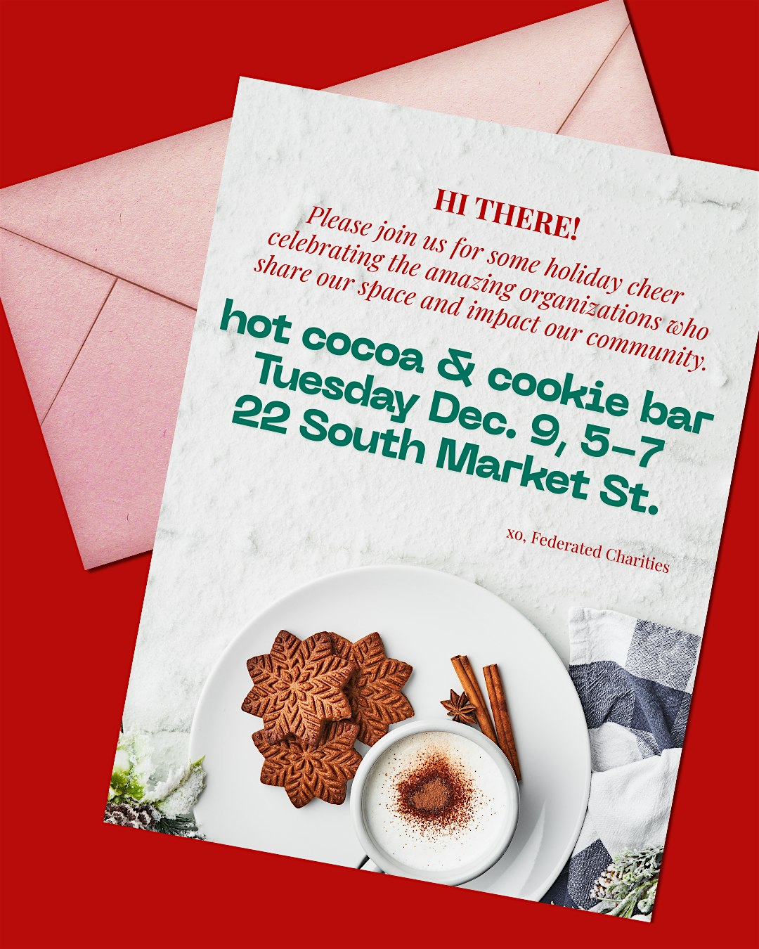 Holiday Open House: Cookies and Cocoa at 22 S Market St – Frederick, MD