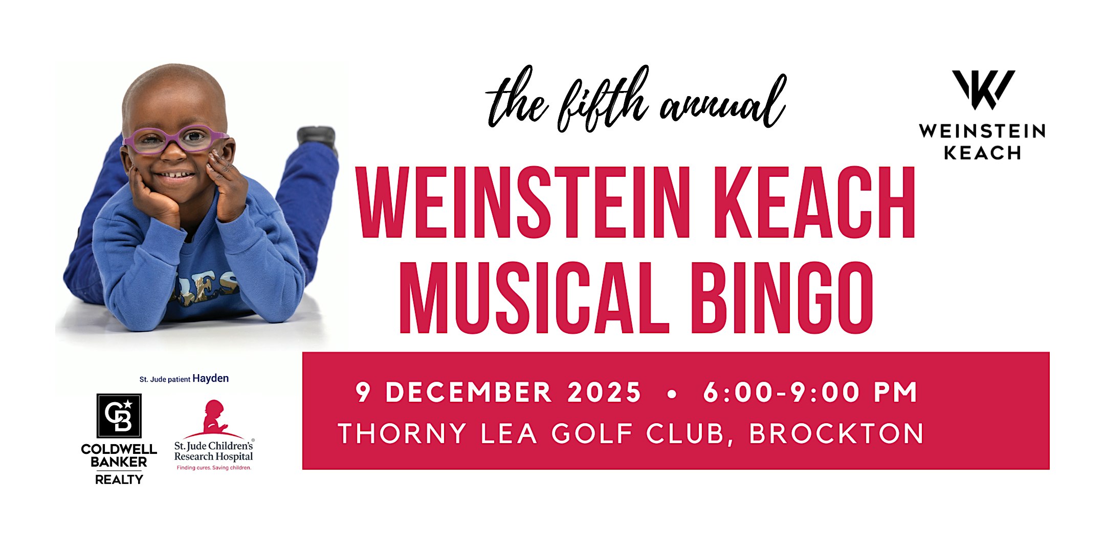 The Fifth Annual Weinstein Keach Musical Bingo at Thorny Lea Golf Club – Brockton, MA