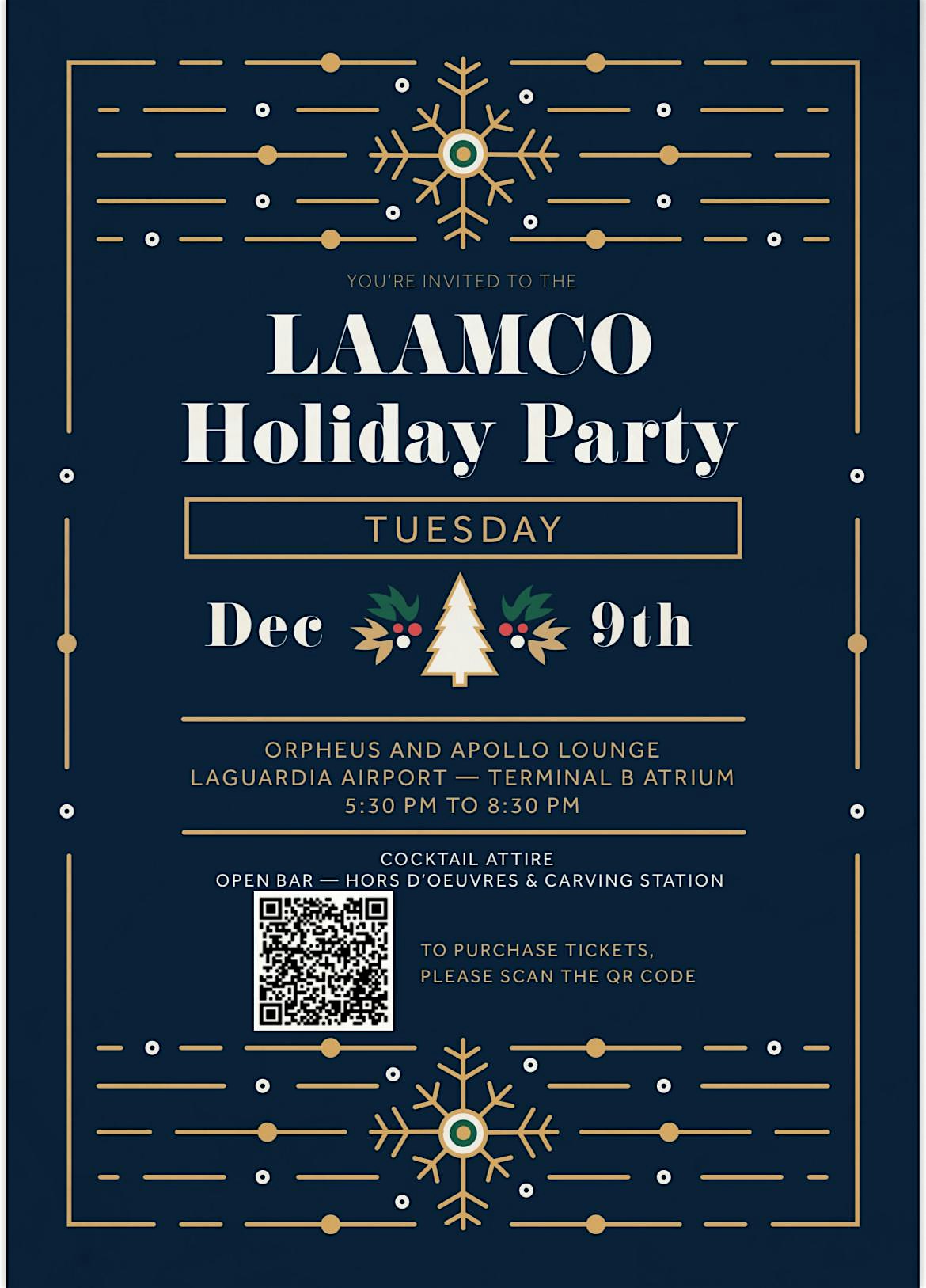 LAAMCO Holiday Party at The Atrium: Orpheus and Apollo Lounge – Queens, NY