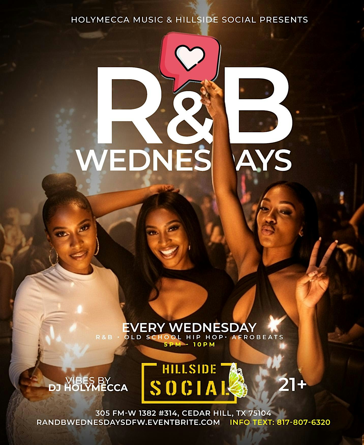 R&B Wednesdays at Hillside Social at Hillside Social – Cedar Hill, TX